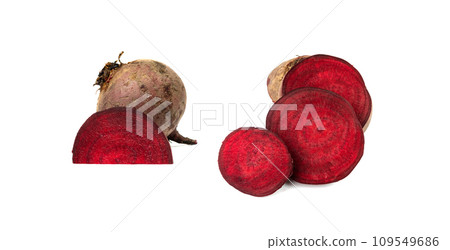 Beetroot Slice Isolated 109549686