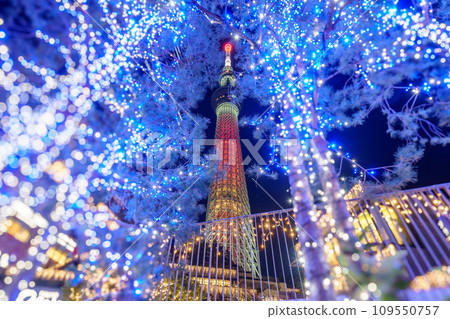 “東京”東京天空樹和聖誕燈飾 109550757