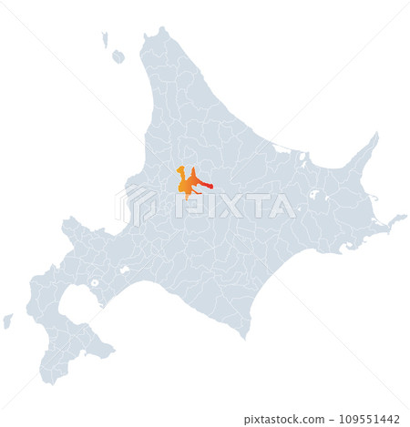 Asahikawa city and Hokkaido map Asahikawa city and Hokkaido map 109551442