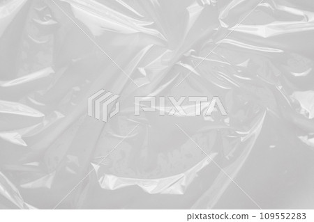 White plastic film wrap texture background White plastic film wrap texture background 109552283