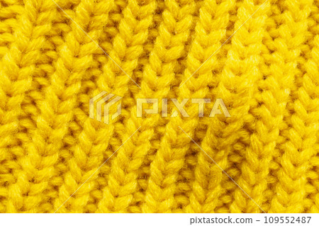 Yellow knitting wool texture background Yellow knitting wool texture background 109552487