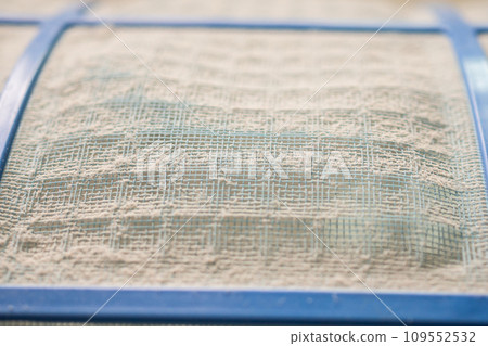 air conditioner filter with dirty dust air conditioner filter with dirty dust 109552532