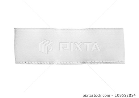 White blank clothing tag label isolated on white background White blank clothing tag label isolated on white background 109552854