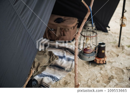 black tent black tent camping image tent setup outdoor camping 109553665