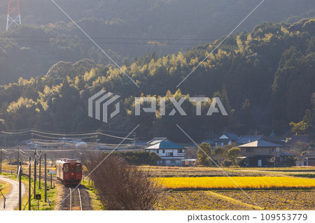 穿越秋日鄉村的當地列車－平成築豐鐵道“琴琴列車” 109553779