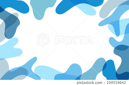 藍色珊瑚框插畫 藍色珊瑚框插畫 109554642