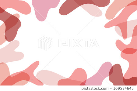 粉紅色珊瑚框插畫 109554643