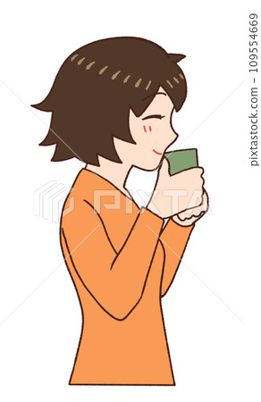 一個放鬆的母親的插圖 109554669
