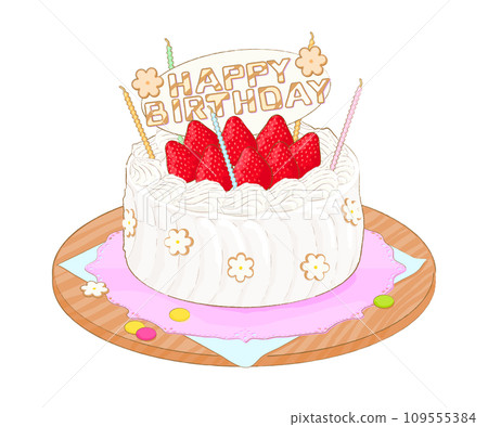 生日蛋糕的向量圖 生日蛋糕的向量圖 109555384