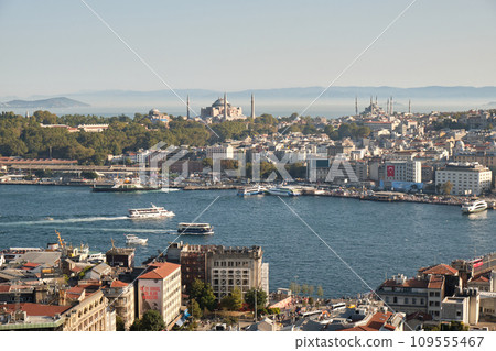 Aerial cityscape view of Istanbul, Turkey from Galata Tower Aerial cityscape view of Istanbul, Turkey from Galata Tower 109555467