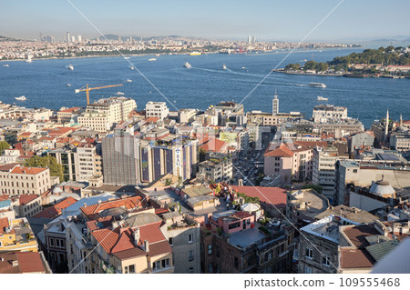 Aerial cityscape view of Istanbul, Turkey from Galata Tower Aerial cityscape view of Istanbul, Turkey from Galata Tower 109555468