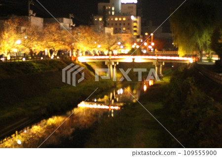 Night view of Tottori city Night view of Tottori city 109555900