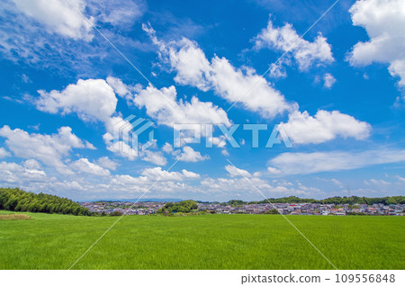 「風景與雲」夏季藍天與郊區鄉村景觀 「風景與雲」夏季藍天與郊區鄉村景觀 109556848