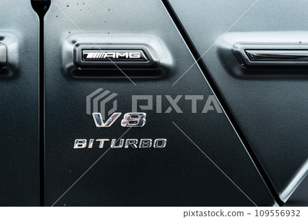 V8 engine emblem V8 engine emblem 109556932