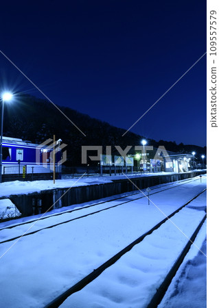 西粟倉站雪景 西粟倉站雪景 109557579