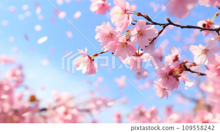 櫻花暴風雪，櫻花暴風雪，AI生成圖像 109558242