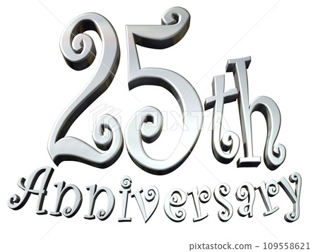3DCG角色「25週年/25週年」銀、銀 109558621