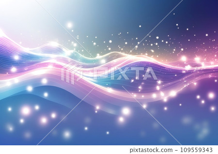 Abstract background of colorful waves and light 109559343