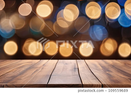 Illuminated wooden lamp in dark empty space with bright light Illuminated wooden lamp in dark empty space with bright light 109559689