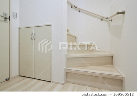 Storage under stairs 109560518