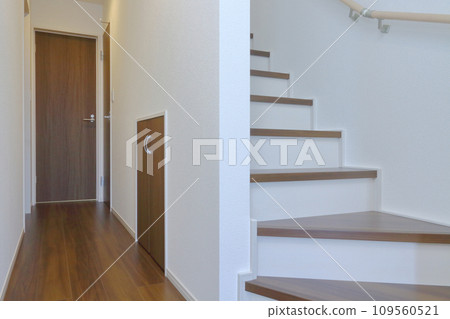 Storage under stairs 109560521