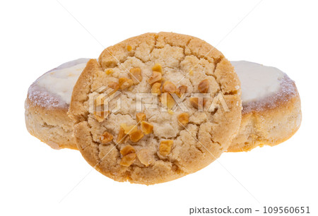 Shortbread (Polvoron) isolated Shortbread (Polvoron) isolated 109560651