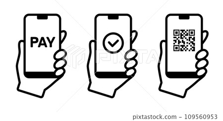 無現金支付圖標 109560953