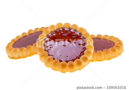 cookies with jam isolated cookies with jam isolated 109561018