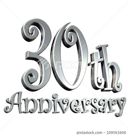 3DCG角色「30週年/30週年」銀、銀 109561608