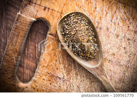 spices in a spoon spices in a spoon 109561770