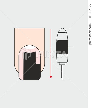 Nails cutter instruction. Vector illustration. Nails cutter instruction. Vector illustration. 109562177