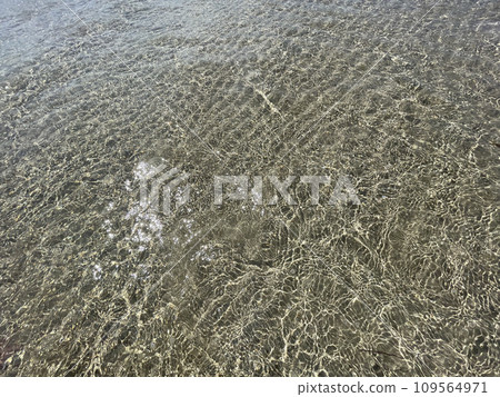 Photo of abstract blue color water wave, pure natural swirl pattern texture, background photography 109564971