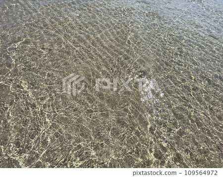 Photo of abstract blue color water wave, pure natural swirl pattern texture, background photography 109564972