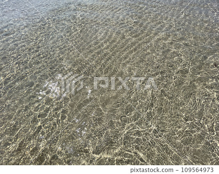 Photo of abstract blue color water wave, pure natural swirl pattern texture, background photography 109564973