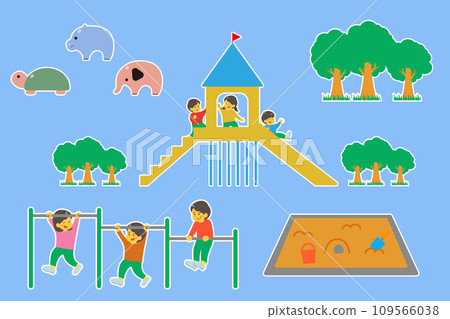 孩子們在公園裡玩 109566038