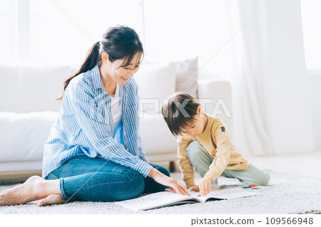 孩子和媽媽著色 109566948