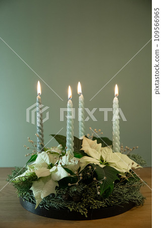 composition candles holiday Christmas decor home comfort 109566965