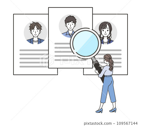 選擇人力資源的女性 109567144