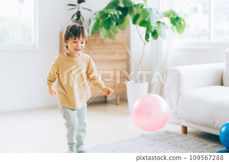 Children playing with ball 109567288