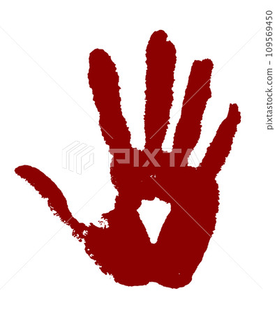 手印、黑墨水、血膠 109569450
