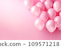 Pink background with balloons place for text 109571218