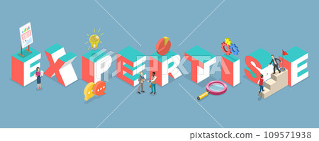 3D Isometric Flat Vector Illustration of Expertise 3D Isometric Flat Vector Illustration of Expertise 109571938