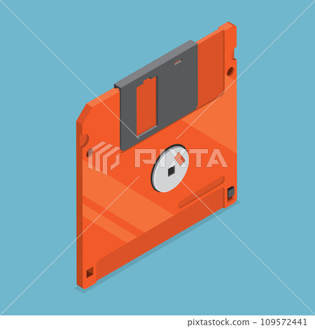 3D Isometric Flat Vector Illustration of Diskette 3D Isometric Flat Vector Illustration of Diskette 109572441