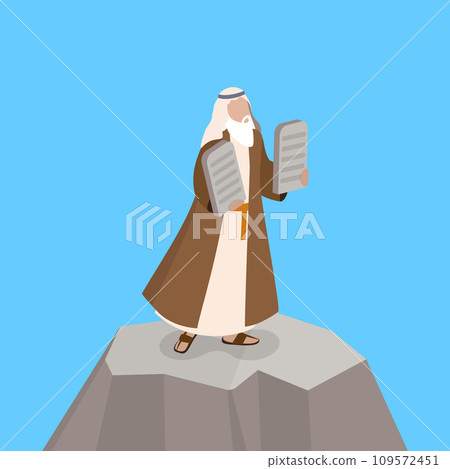 3D Isometric Flat Vector Illustration of Biblical Story 109572451