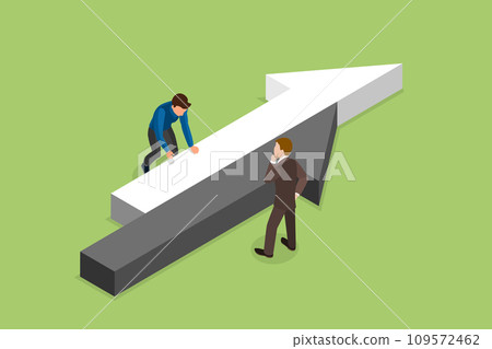 3D Isometric Flat Vector Illustration of Uncoordinated Halves 3D Isometric Flat Vector Illustration of Uncoordinated Halves 109572462