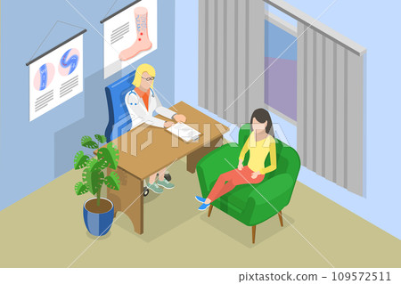 3D Isometric Flat Vector Illustration of Varicose Vein 3D Isometric Flat Vector Illustration of Varicose Vein 109572511