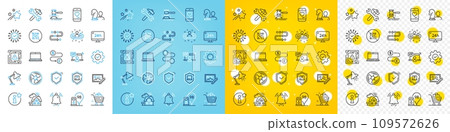 Vector icons set of Table lamp, Money transfer and Execute line icons pack for web with Package protection, Info, Vip access outline icon. Photo edit, Falling star, Grocery basket pictogram. Vector Vector icons set of Table lamp, Money transfer and Execute line icons pack for web with Package protection, Info, Vip access outline icon. Photo edit, Falling star, Grocery basket pictogram. Vector 109572626