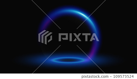 Sphere shield protect in abstract style. Virus protection bubble. Sphere lines technology background. Magic orb vector illustration. 109573524