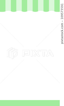 Cute background/frame with green shade - Shop/Market/Marche image material - 16:9 109573591