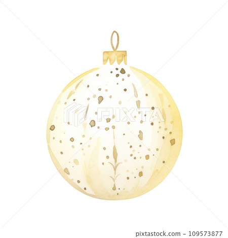 watercolor christmas decoration element isolated 109573877